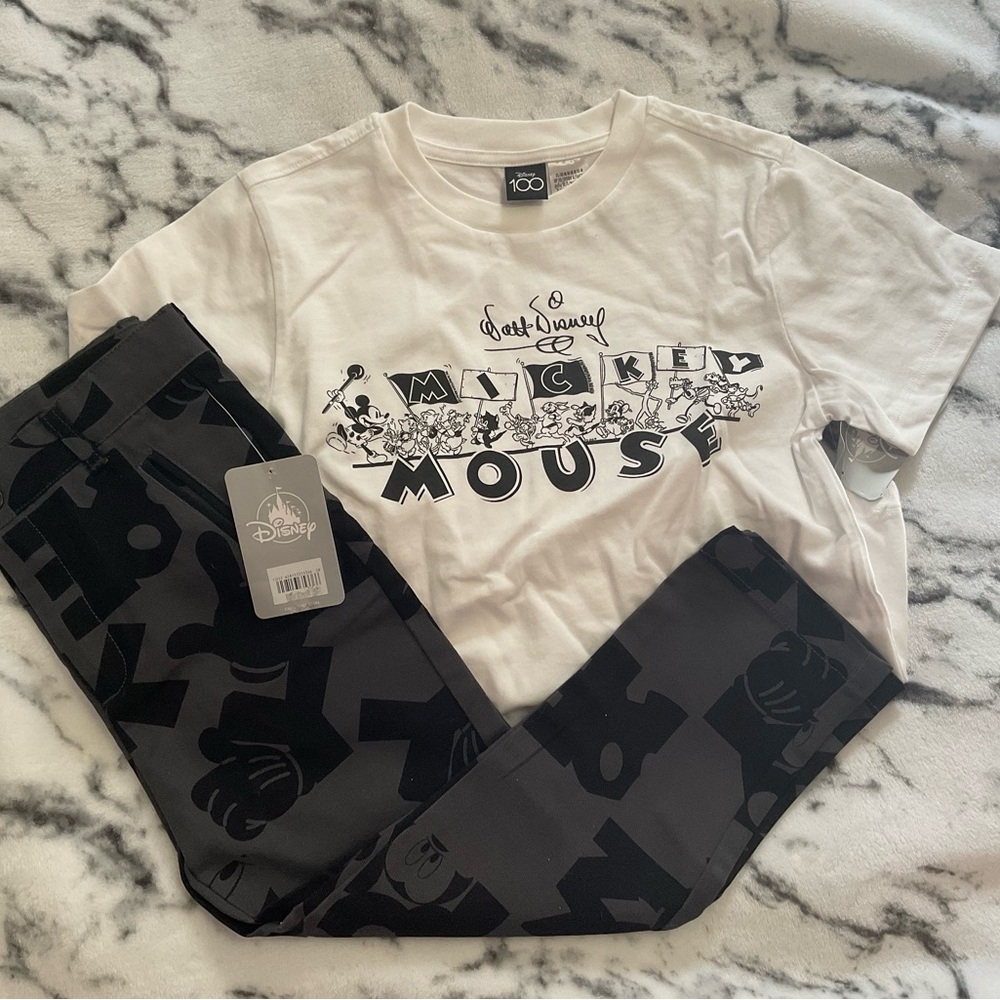 Disney Mickey Mouse Graphic Tee and Pants Set